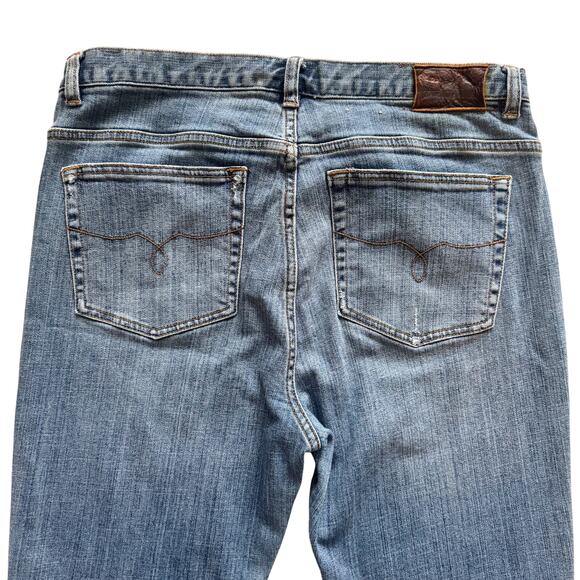 Lauren Ralph Lauren Jeans Women's 12 Blue Straight leg High rise Preppy Classic - Picture 11 of 13